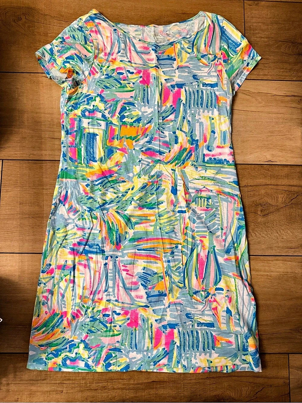 Lilly Pulitzer Abstract Print Mini Dress Size Medium